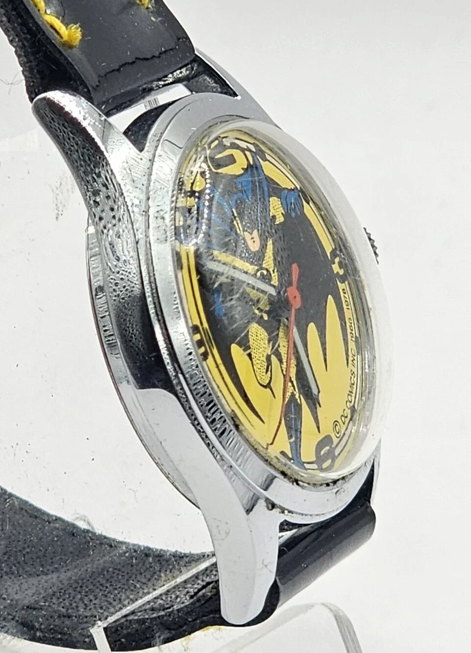 1978 Batman DC Comics Manually Wound Wristwatch Running